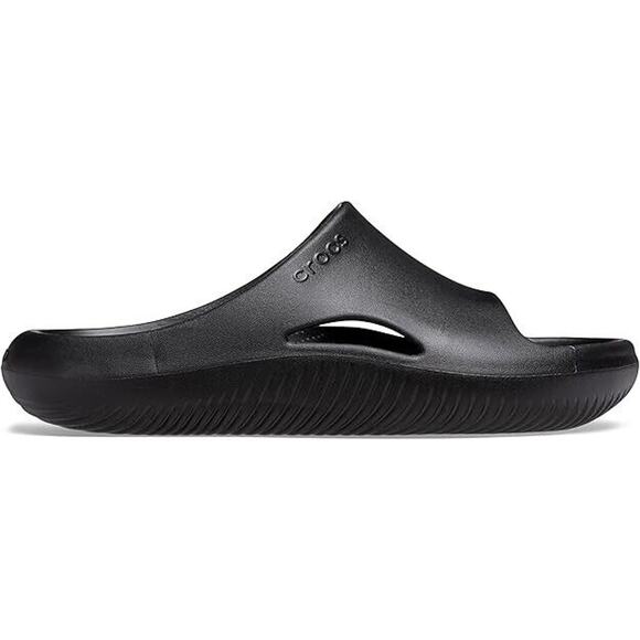 Crocs Slides Mellow Recovery Unisex Black 208392 W8 M6 NWT NIB New